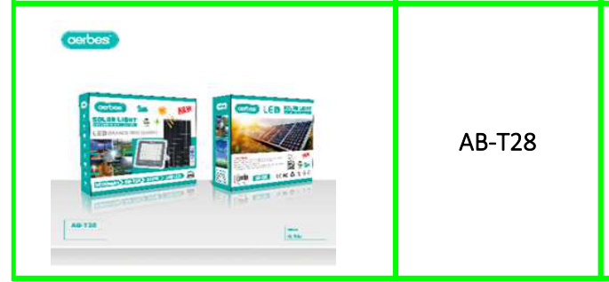 Aerbes 100w 140LED 6500K Solar Powered Flood Light 4500mah Battery