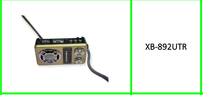 4 In 1 LED AM/FM Rechargeable Bandwith Radio With USB,Micro SD Slot