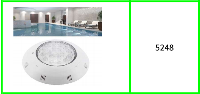 White Swimming Pool Light 29.5 x 7cm 18W