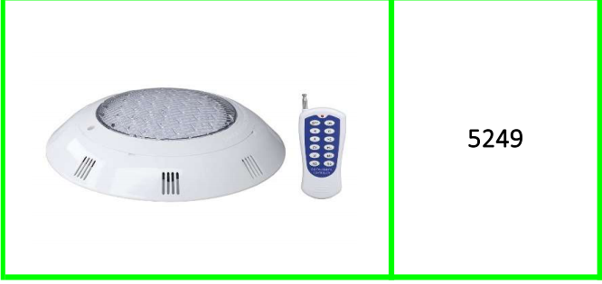 RGB Swimming Pool Light with Remote Control 29.5cmx 7cm