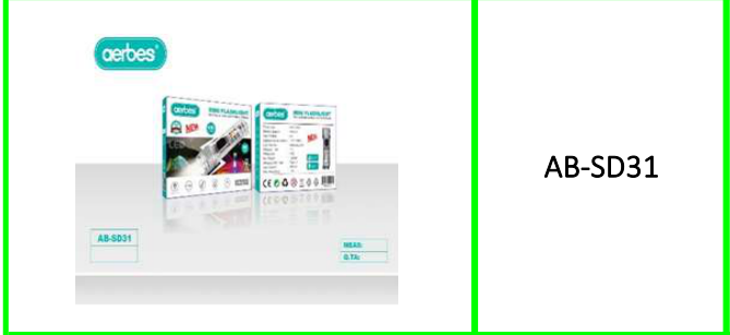 Aerbes Mini Transparent Magnetic Flashlight Keychain