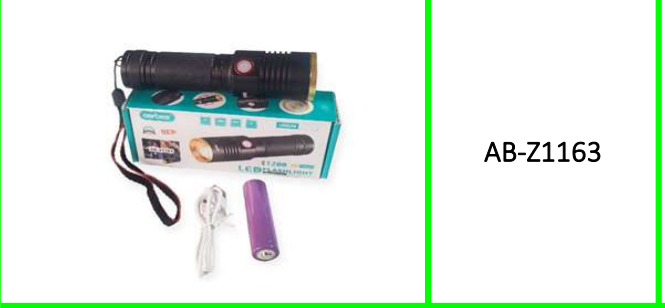 Aerbes Rechargeable Portable LED Flashlight