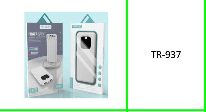 Treqa 10000mah Power Bank with LED Display