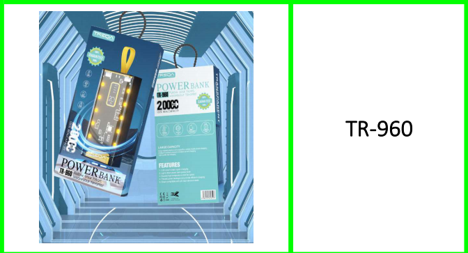 Treqa 20000mah Power Bank. Available in Black, White & Yellow