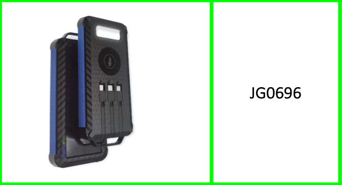 Solar Powered Power Bank 16800mah with Wireless Charging