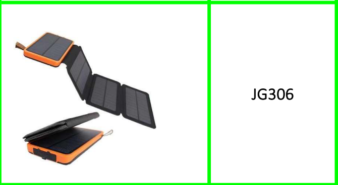 Solar Power Bank with Folding Panels & LED Light 16800mah