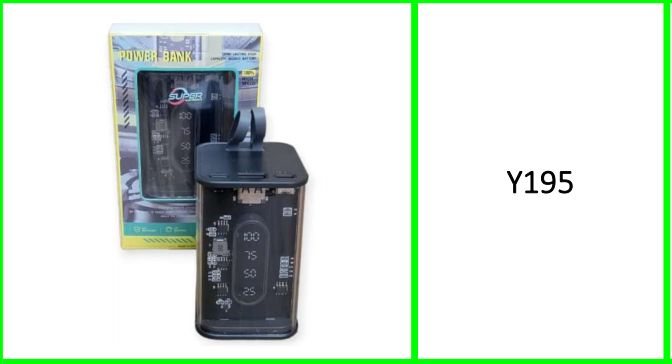 Cyberpunk Style 20000mah Transparent Power Bank