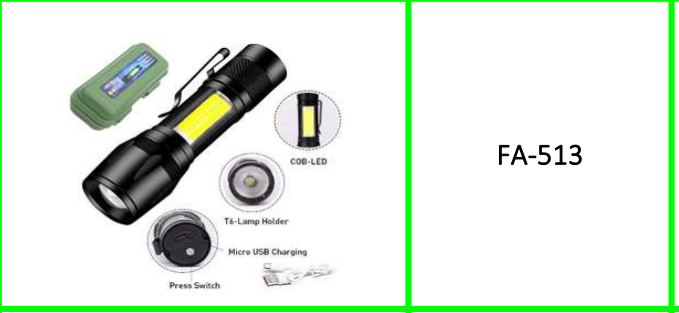 Mini Flashlight LED + COB