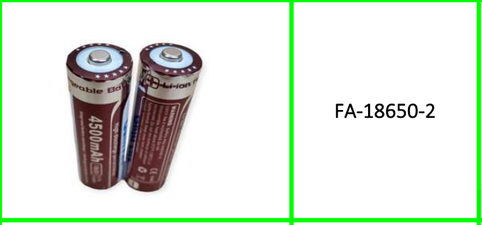 Dual Rechargeable Li-on 9.6W Qulit Fire Battery 4500mah 3.7V