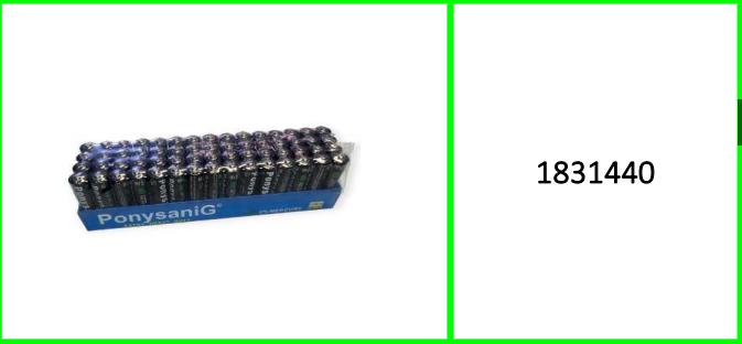 Pack Of 60 Ponysaning 1.5V AAA Batteries