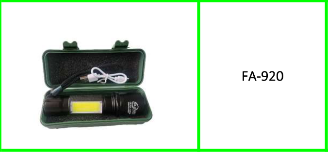 Power Style Led Torch with Cob Light