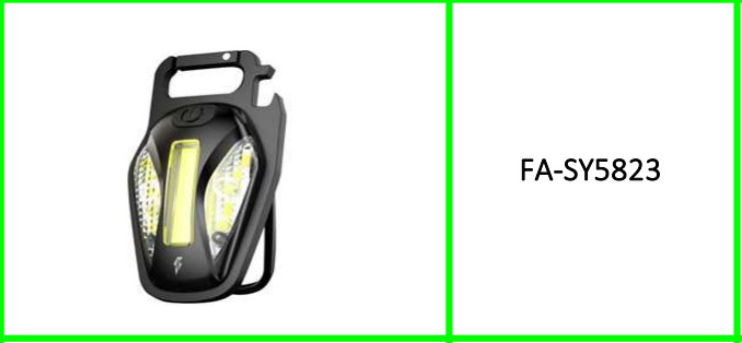 12V Strong Magnetic Multifunction Keyring Light