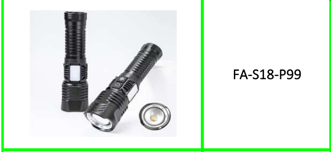 High Power Rechargeable LED Flashlight