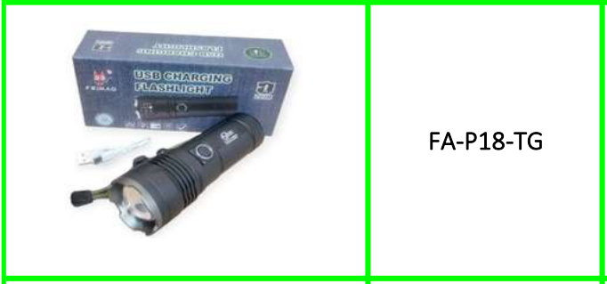 Feimao Zoomable Rechargeable Aluminium Alloy White Light Torch