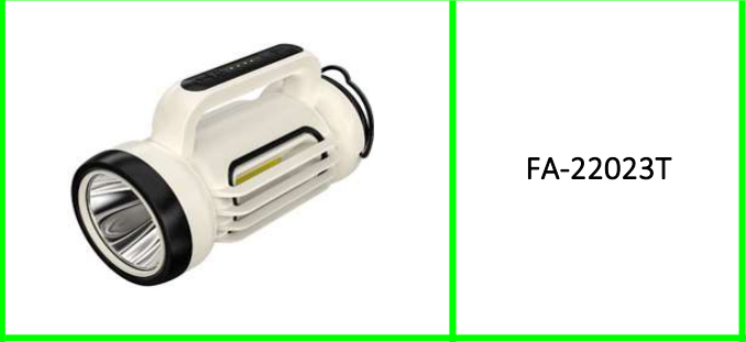 Portable Lamp LED+COB With Hook