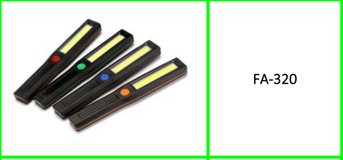 Portable COB LED Rechargeable Magnetic Flashlight 24pcs