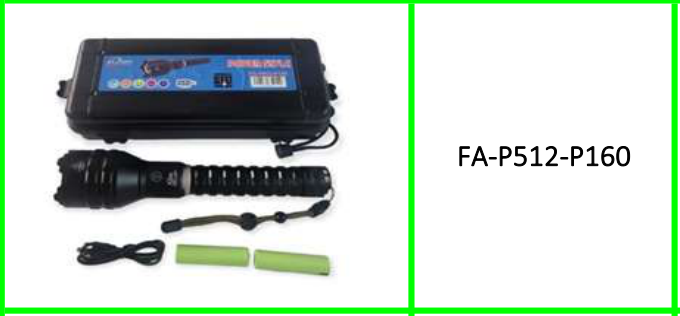 Strong White Aluminum Alloy 2 Sections Flashlight