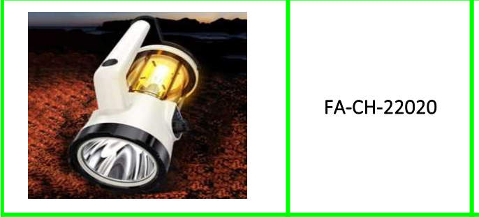 High Power Portable LED + Cob Camping Lamp Torch With Hook