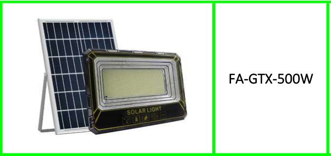 LED Solar Powered Flood Light With Solar Panel & Remote Control
