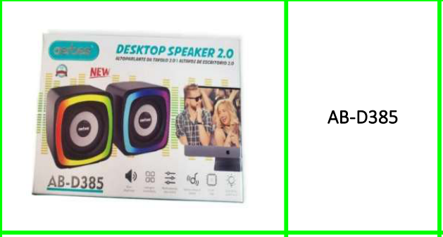 Aerbes RGB Mini USB 3.5 mm Stereo Sound Desktop Speaker
