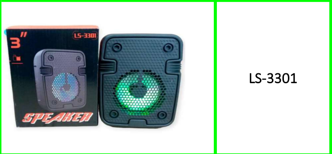 Bluetooth Speaker with USB, Micro SD Slot + Aux & FM Radio 3″