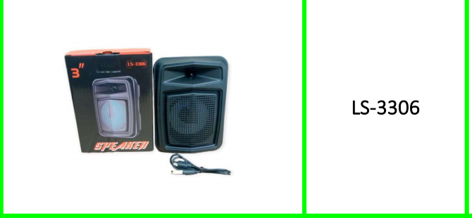 RGB Bluetooth Speaker with USB & Micro SD Slot + FM Radio 3″