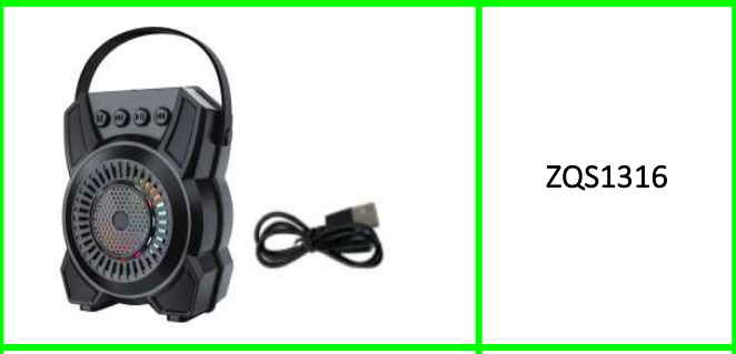 1200mah Super Bass Speaker 8W 3"