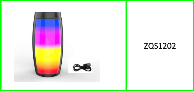 Super Bass 1500Mah Mini Portable Bluetooth RGB Speaker