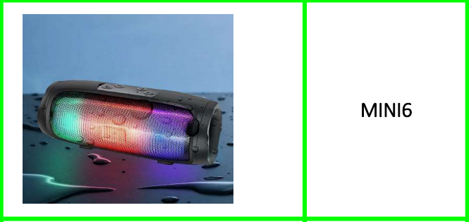 RGB Bluetooth Speaker With LED RGB Light