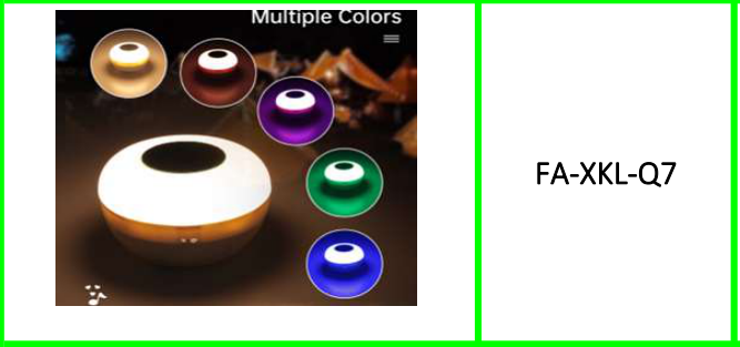 Touch Music Bluetooth Speaker Ambience Light RGB + White Lights With Hook