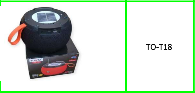 Solar Powered TWS Bluetooth Speaker with FM Radio, USB & Micro SD Card Playback