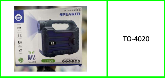 Wireless Bluetooth Speaker with LED Light