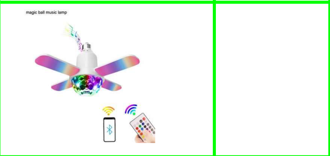 40W E27 3Leaves Bluetooth Music Magic Ball Lamp Speaker