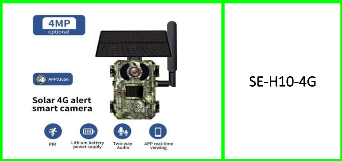 4g Solar Powered Hunting Trail Camera, Ucon App