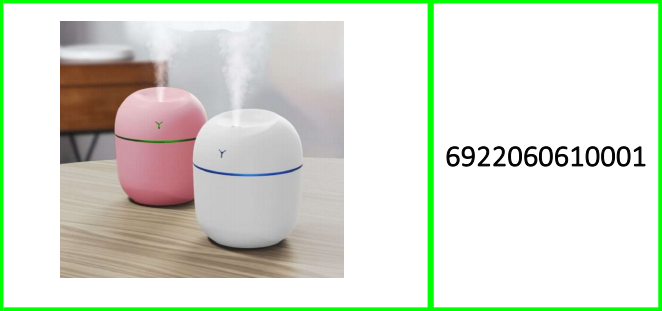 220ML Mini Humidifier For Home ,Car,Ultrasonic Mist Maker With LED Light