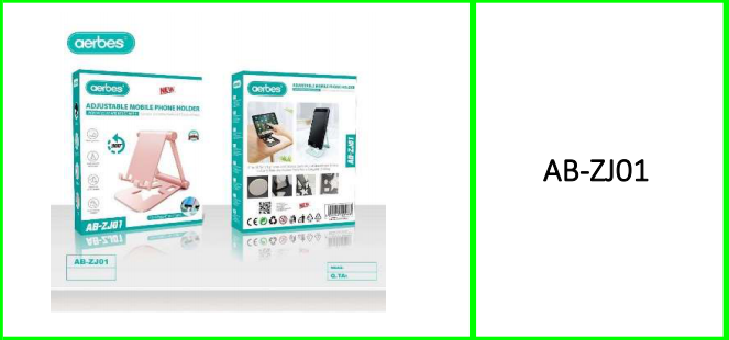 Aerbes 360° Rotation Adjustable Foldable Mobile Phone Holder