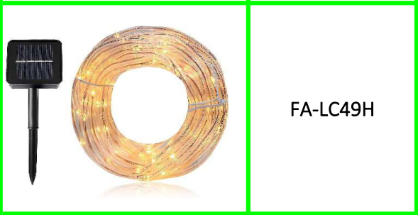 Solar Powered String Lights Warm White 100LED 12M