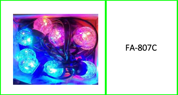 Solar Powered Garden Bubble String With Hooks RGB Lights 10 Bulbs 5 Modes