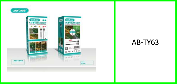 Aerbes Solar Powered Ground Lights 3pcs White LED