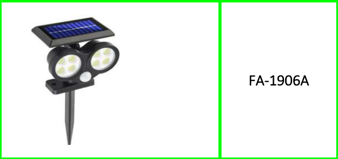 Solar Powered LED Light Wall Lamp 200lm