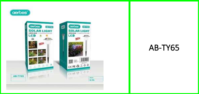 Aerbes Solar Powered Garden Light White And RGB 30W