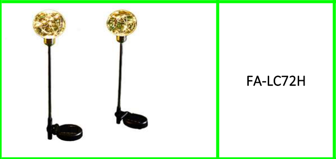 Solar Powered Copper Wire Ball Garden Light Warm White 2Pcs