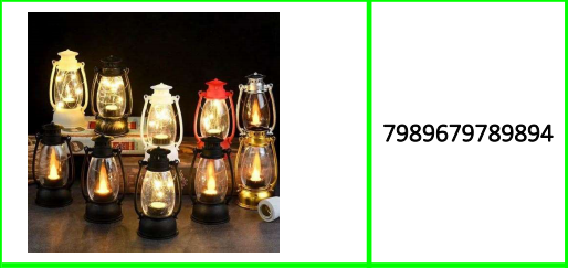 Battery Operated Simulated LED 12 Lantern Candle