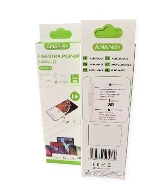 Ananas AS-50573 Lightning Pin for IOS Finestra Pop-Up Earphones