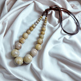 Vintage Bohemian Beaded Necklace with Adjustable Length Handcrafted Unique Ceramic Beads High Temperature Kiln Transformed Ceramics Colorful Synthetic Fiber Rope Perfect for Daily Wear or Parties Ideal Gift for Women Friends Family Valentine'S Day