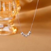 A Lesser than luxury 18 carat Bead plated Stainless Steel Necklace Is Suitable For Women To Wear In Their Daily Lives Or As Gifts