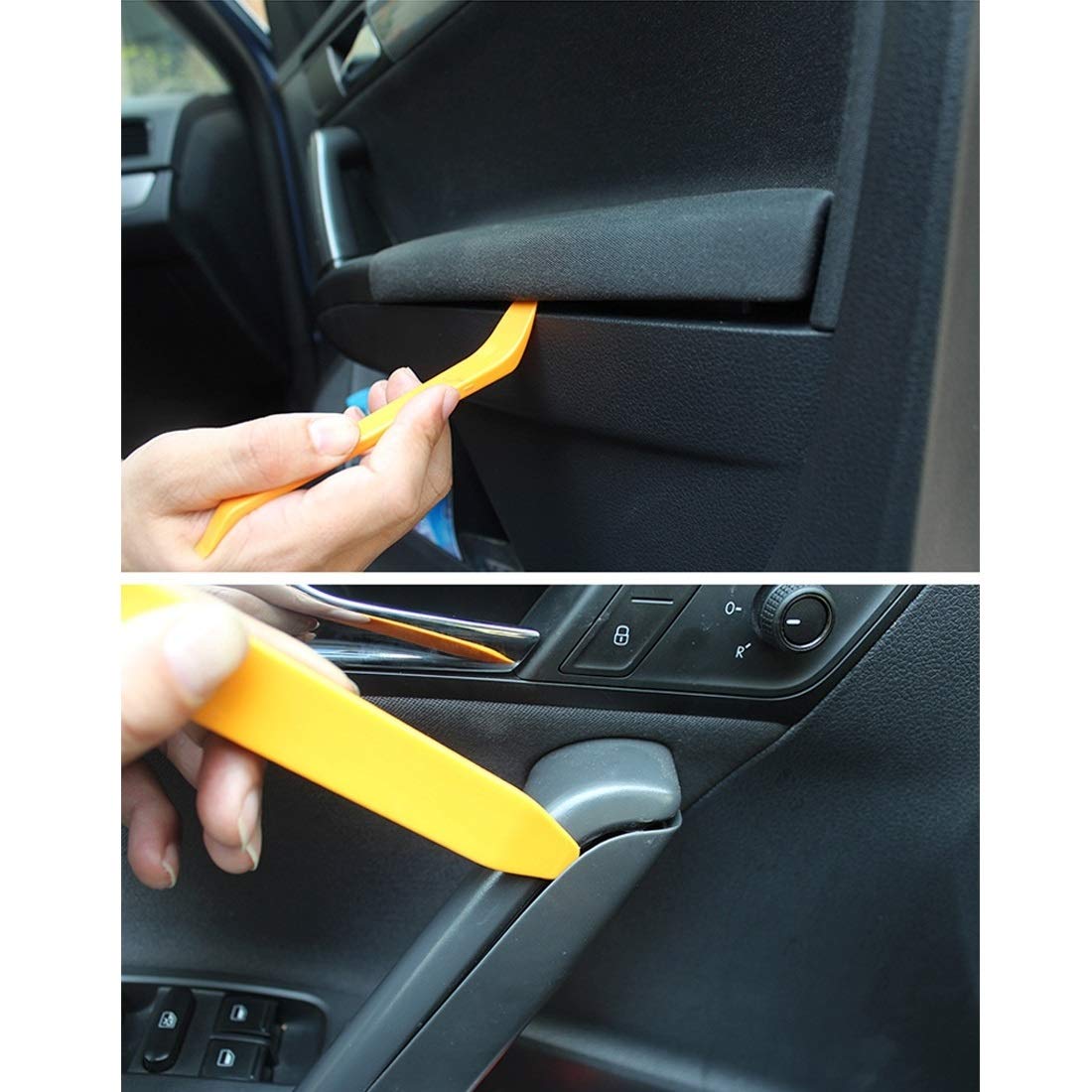 Professional Car Repair Tool Set, 12 in 1 Car Audio System Dashboard Door Panel Removal Dismantling Tools Kit