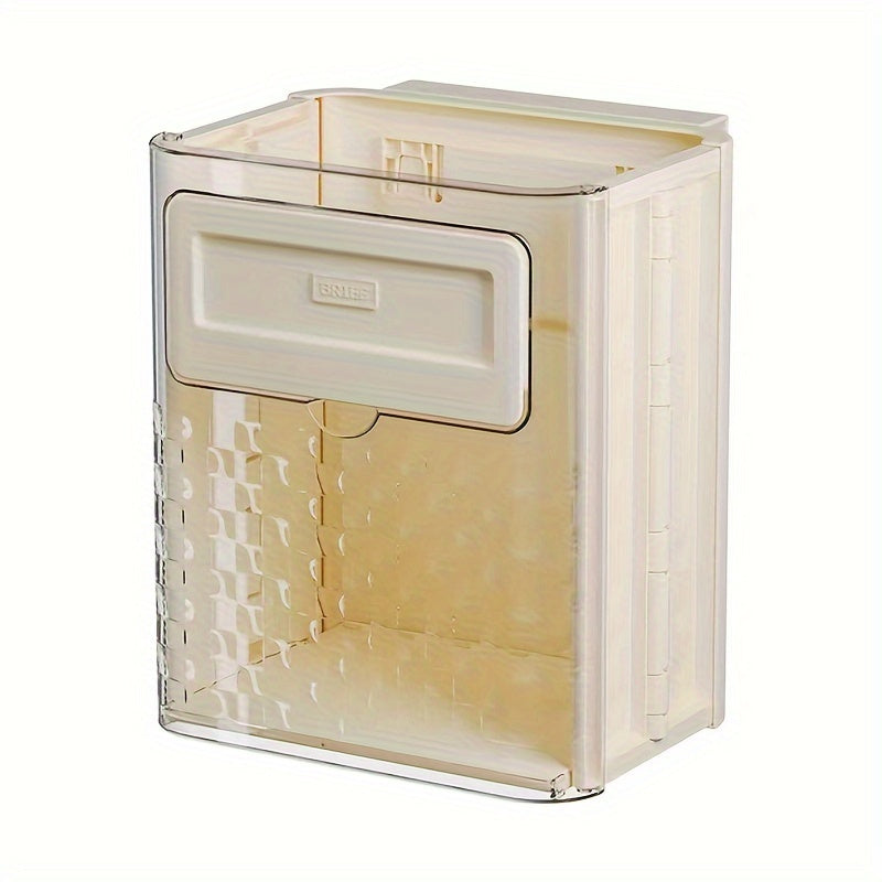 Kitchen Trash Can, Closet Door Hanging Garbage Can, Wall Mounted Stick-on Storage Bucket