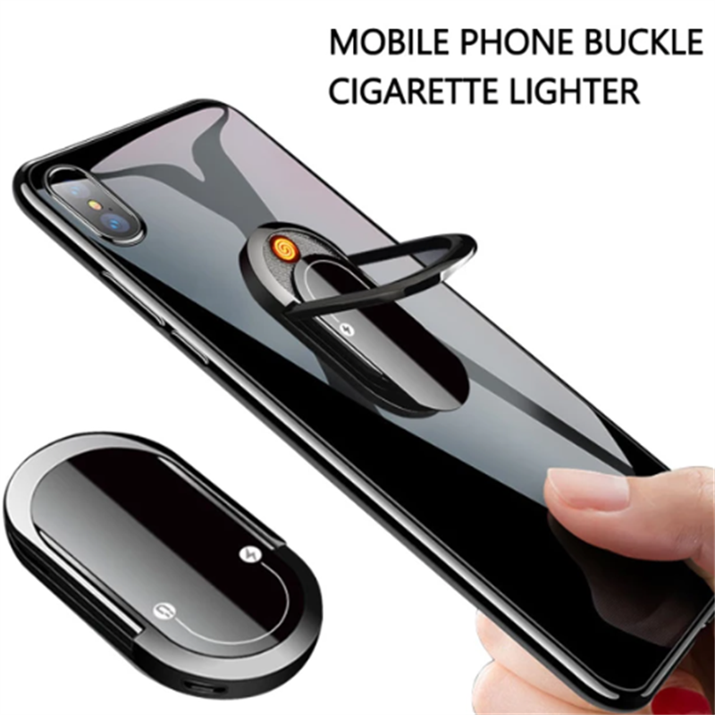 SE052 Rechargeable Cigarette Lighter and Phone Ring Bracket