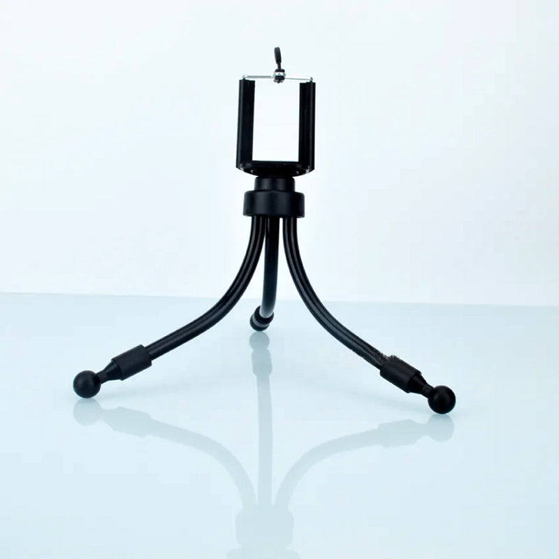 Mini Portable Flexible Universal Tripod With Clip Mount Holder For Mobile Phones
